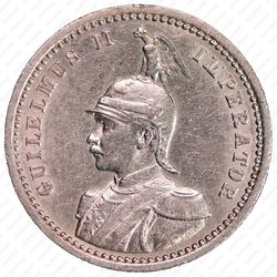 1/4 рупии 1906, A, знак монетного двора "A" — Берлин [Восточная Африка] - Аверс