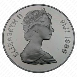 10 долларов 1986, 25 лет Всемирному фонду дикой природы [Австралия] Proof - Аверс