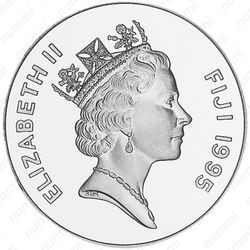 10 долларов 1995, Вымирающие виды - Веерохвостки [Австралия] Proof - Аверс