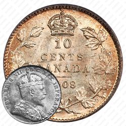 10 центов 1908 [Канада]