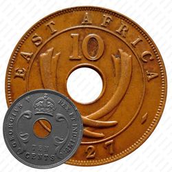 10 центов 1927 [Восточная Африка]