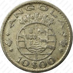 10 эскудо 1952 [Ангола] - Аверс