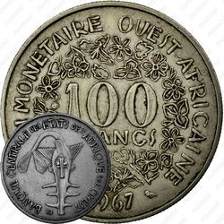 100 франков 1967 [Западная Африка (BCEAO)]