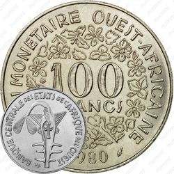 100 франков 1980 [Западная Африка (BCEAO)]