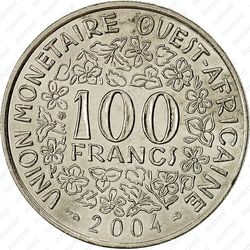 100 франков 2004 [Западная Африка (BCEAO)] - Реверс