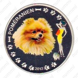 1000 франков 2012, собака [Бенин] Proof - Реверс