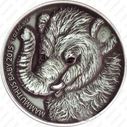 1000 франков 2015, мамонтёнок [Буркина-Фасо] - Реверс