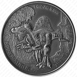 1000 франков 2015, Спинозавр (Spinosaurus) [Мали] - Реверс