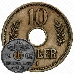 10 геллеров 1908 [Восточная Африка]