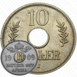 10 геллеров 1909 [Восточная Африка]