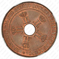 10 сантимов 1887 [Демократическая Республика Конго] - Аверс