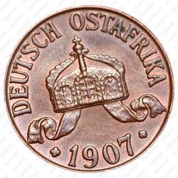 1 геллер 1907 [Восточная Африка] - Аверс