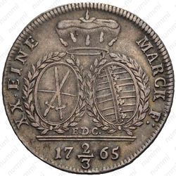 2/3 талера 1765 [Германия] - Реверс