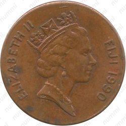 2 цента 1990 [Австралия] - Аверс