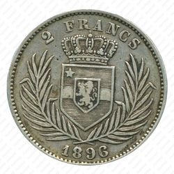 2 франка 1896 [Демократическая Республика Конго] - Реверс