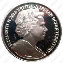 2 фунта 2013, 60 лет коронации Королевы Елизаветы II [Британская Территория в Индийском Океане] - Аверс