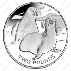 2 фунта 2017, Морские слоны [Южная Георгия и Южные Сандвичевы Острова] - Реверс