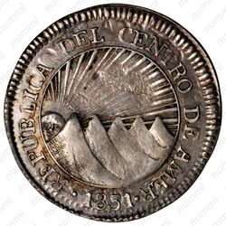 2 реала 1831, Гондурас [Соединённые Провинции Центральной Америки] - Аверс