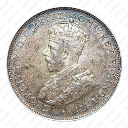 2 шиллинга 1913, H, знак монетного двора: "H" - Хитон, Бирмингем [Британская Западная Африка] - Аверс