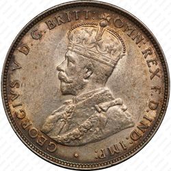 2 шиллинга 1919, H, знак монетного двора: "H" - Хитон, Бирмингем [Британская Западная Африка] - Аверс