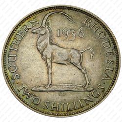 2 шиллинга 1936 [Зимбабве] - Реверс