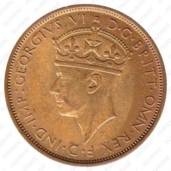 2 шиллинга 1942, KN [Британская Западная Африка] - Аверс