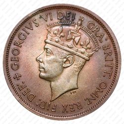 2 шиллинга 1952, H, знак монетного двора: "H" - Хитон, Бирмингем [Британская Западная Африка] - Аверс