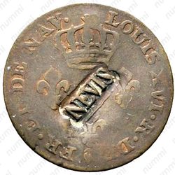 2 су 1801 [Невис] - Реверс