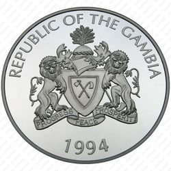 20 даласи 1994, бег [Гамбия] Proof - Аверс