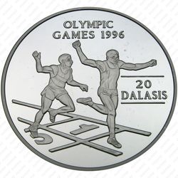 20 даласи 1994, бег [Гамбия] Proof - Реверс