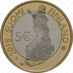 5 евро 2018, Палластунтури [Финляндия] - Аверс