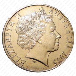 20 центов 2005, утконос [Австралия] - Аверс