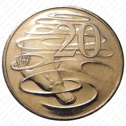 20 центов 2005, утконос [Австралия] - Реверс