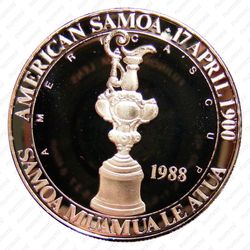 5 долларов 1988, регата "Кубок Америки" [Австралия] Proof - Аверс