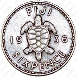 6 пенсов 1936 [Австралия] - Реверс