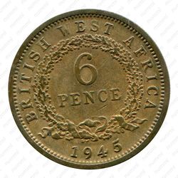 6 пенсов 1945 [Британская Западная Африка] - Реверс