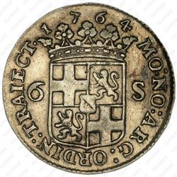 6 стюверов 1764, Утрехт [Нидерланды] - Аверс