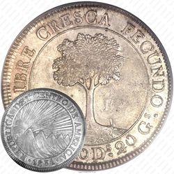 8 реалов 1831, Коста-Рика [Соединённые Провинции Центральной Америки]