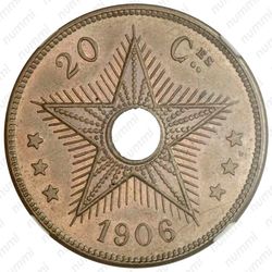20 сантимов 1906 [Демократическая Республика Конго] - Реверс