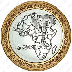 4500 франков 2005, Стабильность - Омар Бонго [Габон] - Реверс