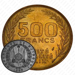 500 франков 1989 [Джибути]