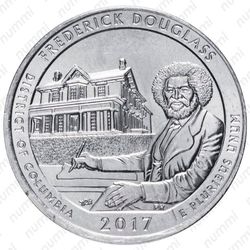 25 центов 2017, D, дом Дугласа [США] - Реверс
