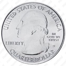 25 центов 2017, D, Эффиджи-Маундз [США] - Аверс
