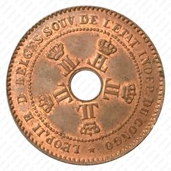 2 сантима 1887 [Демократическая Республика Конго] - Аверс