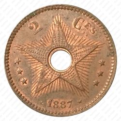 2 сантима 1887 [Демократическая Республика Конго] - Реверс