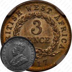 3 пенса 1917 [Британская Западная Африка]