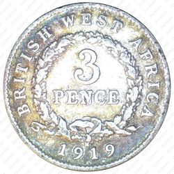3 пенса 1919 [Британская Западная Африка] - Реверс