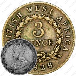 3 пенса 1928 [Британская Западная Африка]