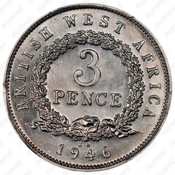 3 пенса 1946 [Британская Западная Африка] - Реверс