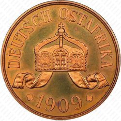 5 геллеров 1909 [Восточная Африка] - Аверс